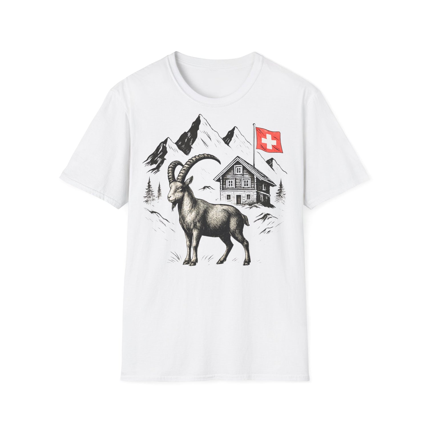 Berg T-Shirt - Steinbock Schweiz 2
