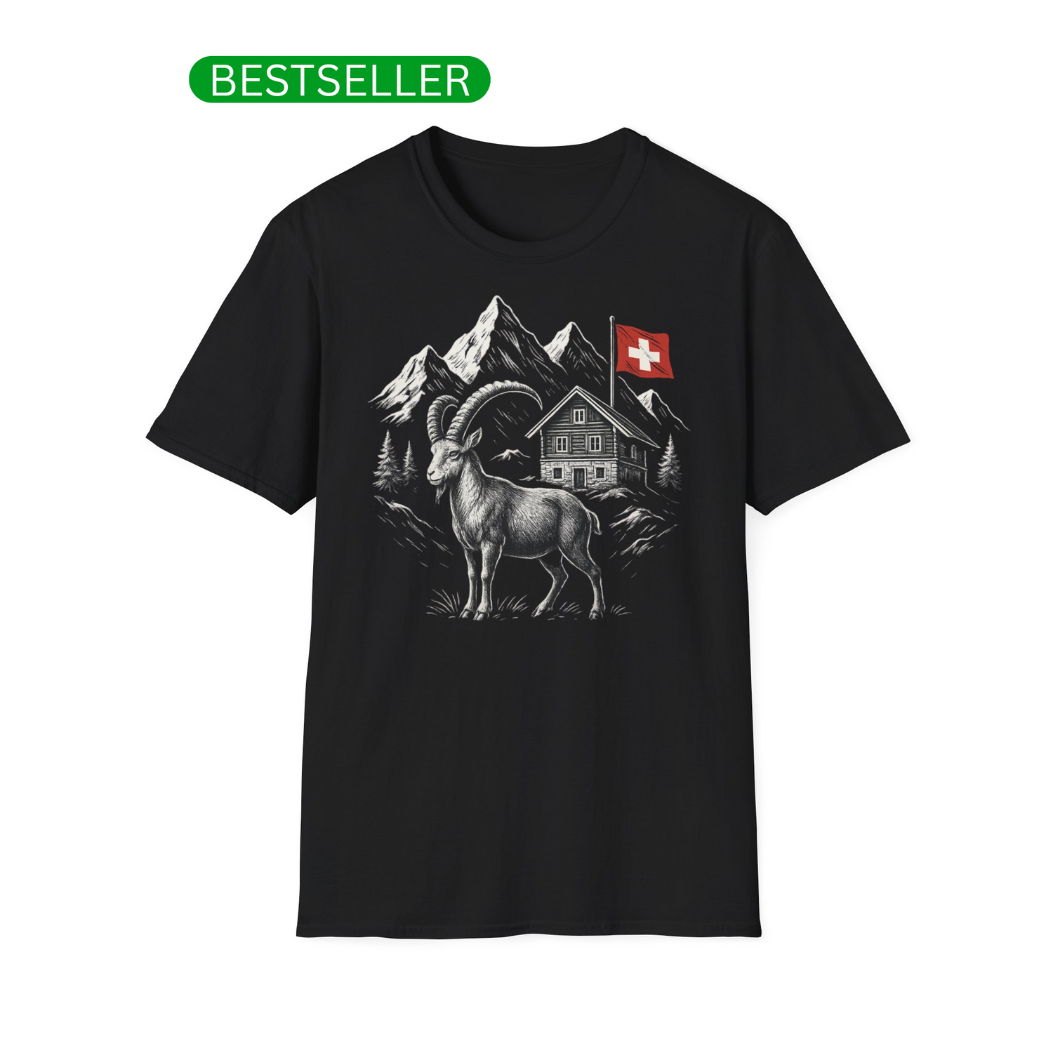 Berg T-Shirt - Steinbock Schweiz 2