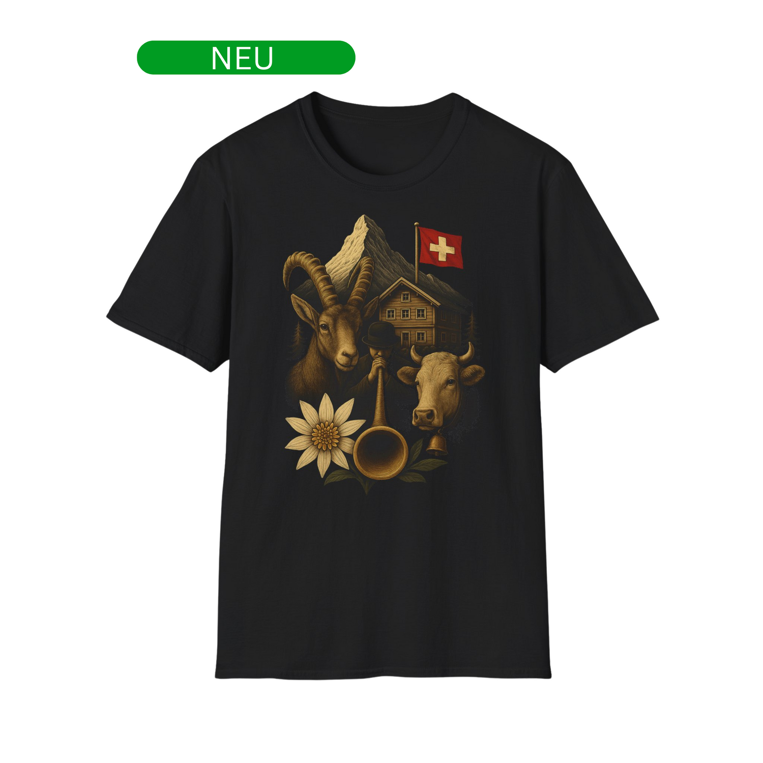 Berg T-Shirt - Schweizer Identifikation 4