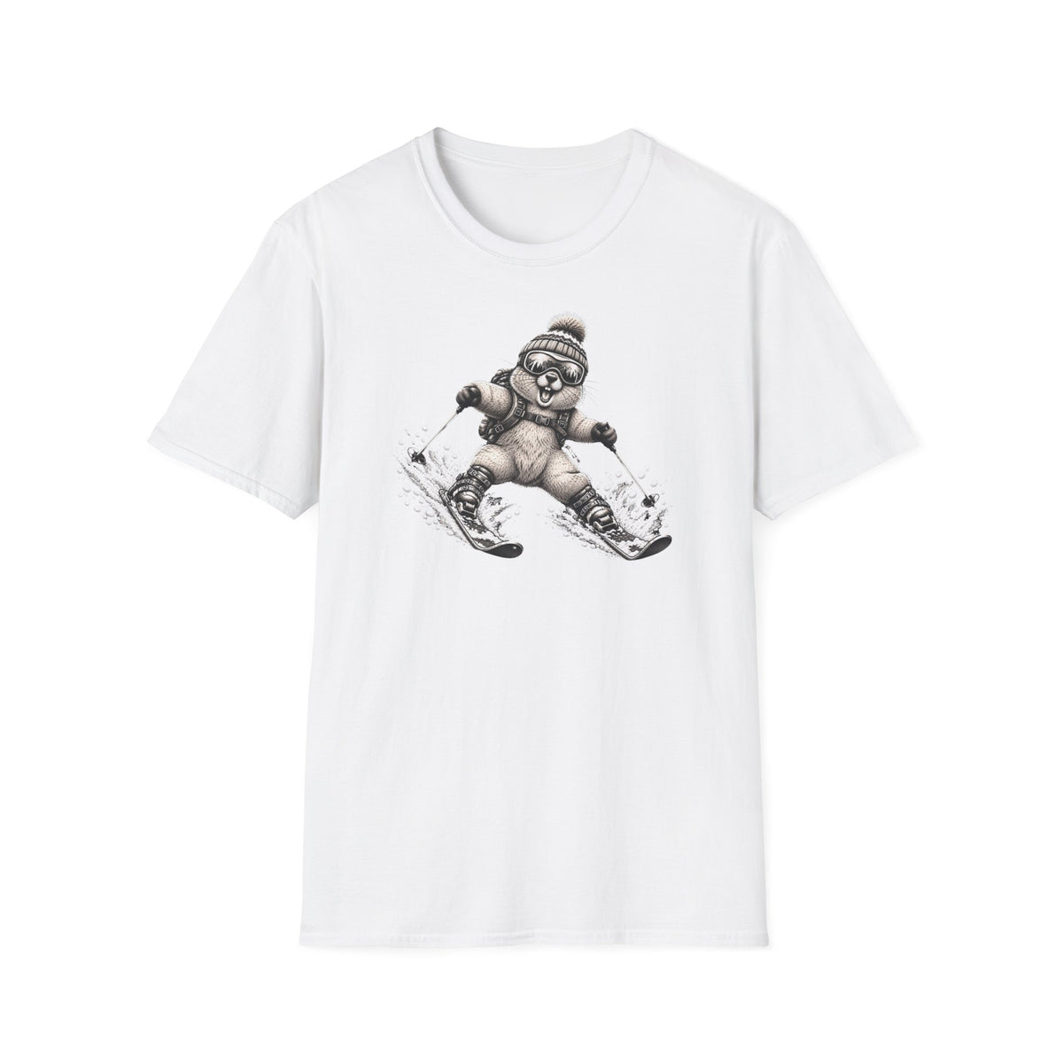Berg T-Shirt - Murmeli auf SKI